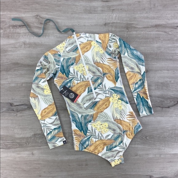 ☀️RIP CURL☀️ G BOMB LONG SLEEVE BZIP UV SURFS BODY SUIT - Picture 15 of 17